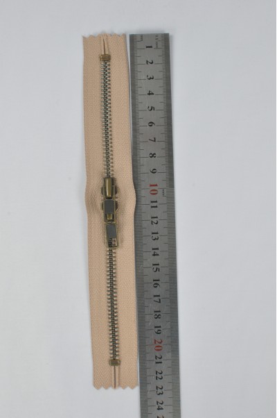 ZIP087 2號拉鏈  青古銅密尾拉鏈  單頭金屬拉鏈  不設單獨拉鍊訂購  45度照